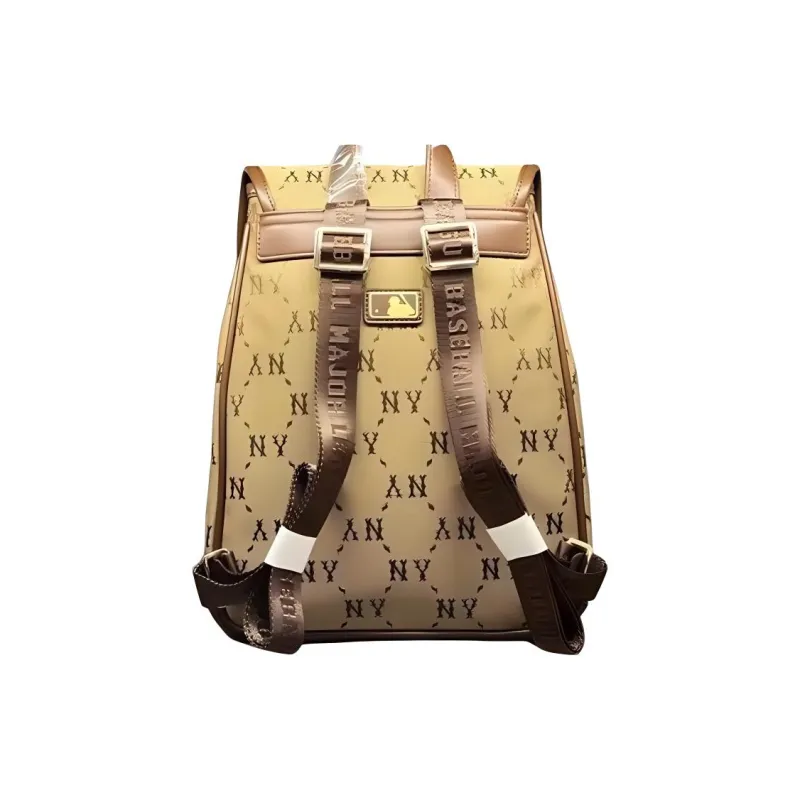 MLB Polyester Backpack Regular Women's Beige-2