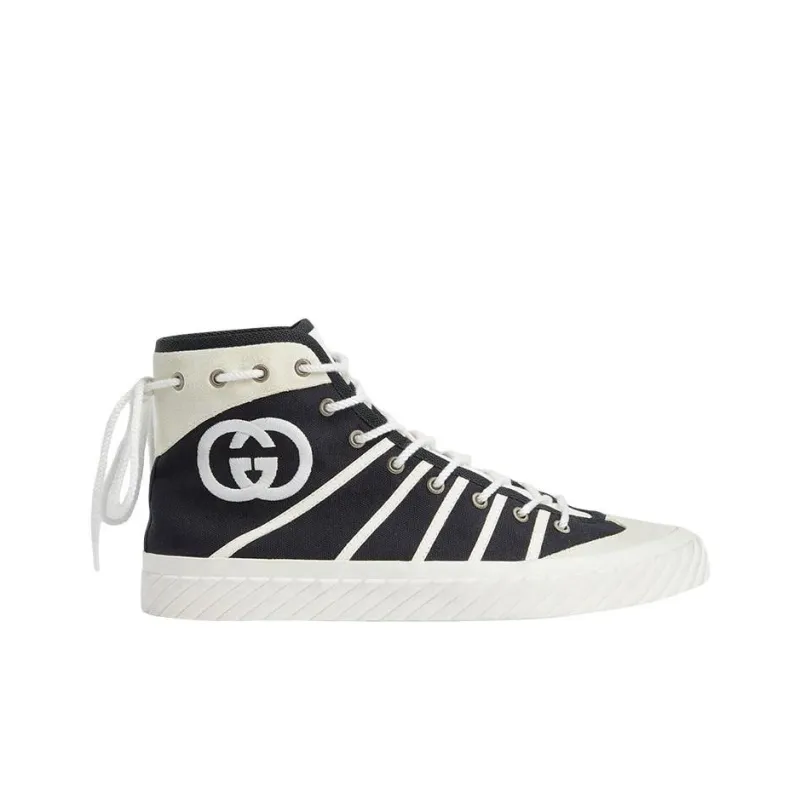 GUCCI Gg Tortuga High 'Black White'-1