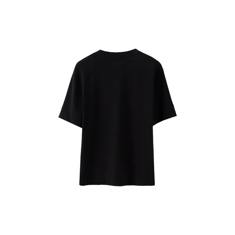 SOON FLOWER T Shirt Women's Black-1