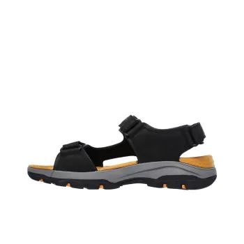 Skechers Relaxed Fit Beach Sandals Men's Black Yellow