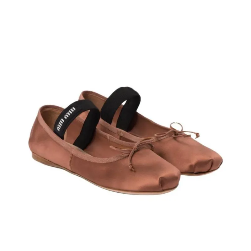 MIU MIU Casual Single Shoes Women's Brown-3