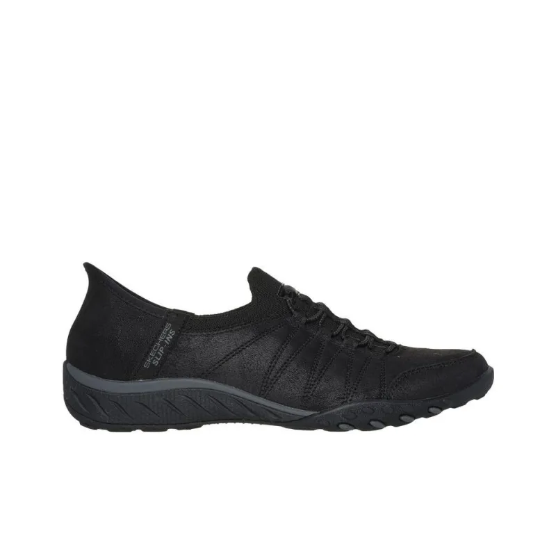 Skechers Breathe-Easy Anti-Slip Wear-Resistant Low-Top Casual Shoes Women's Black-1