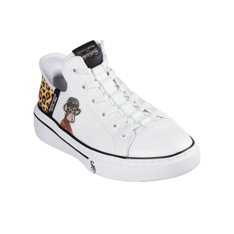 Skechers Snoop One Non-slip Lightweight Low-Top Casual Shoes Men's White-2