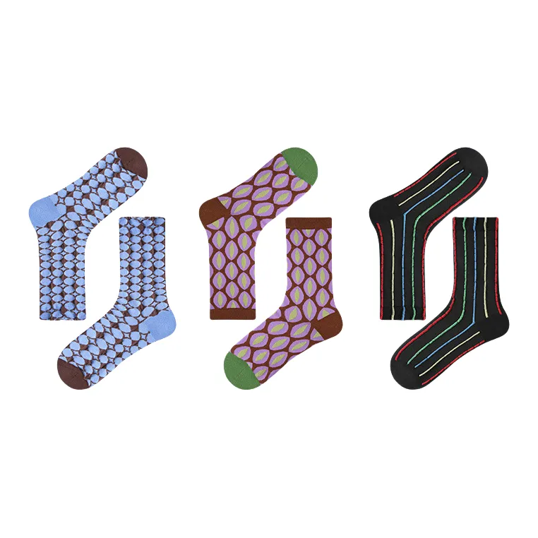 Vine Color Mid Calf Socks Women's 3 Pack-7