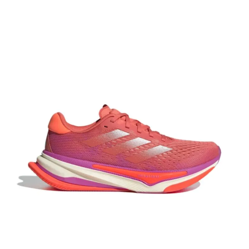Adidas Supernova Prima Slip Resistant Breathable Low Top Casual Running Shoes Women's Red Silver-1