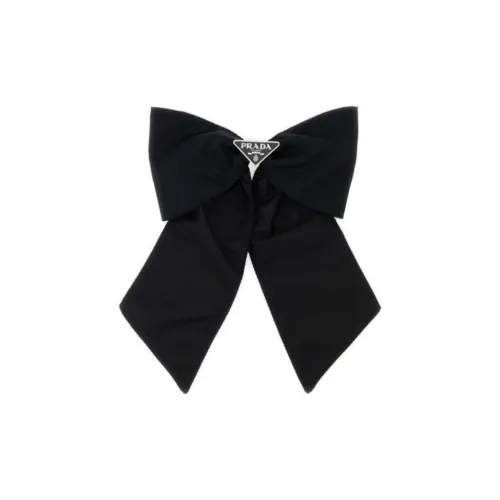 PRADA Recycled Nylon Hair Clips Women's Black