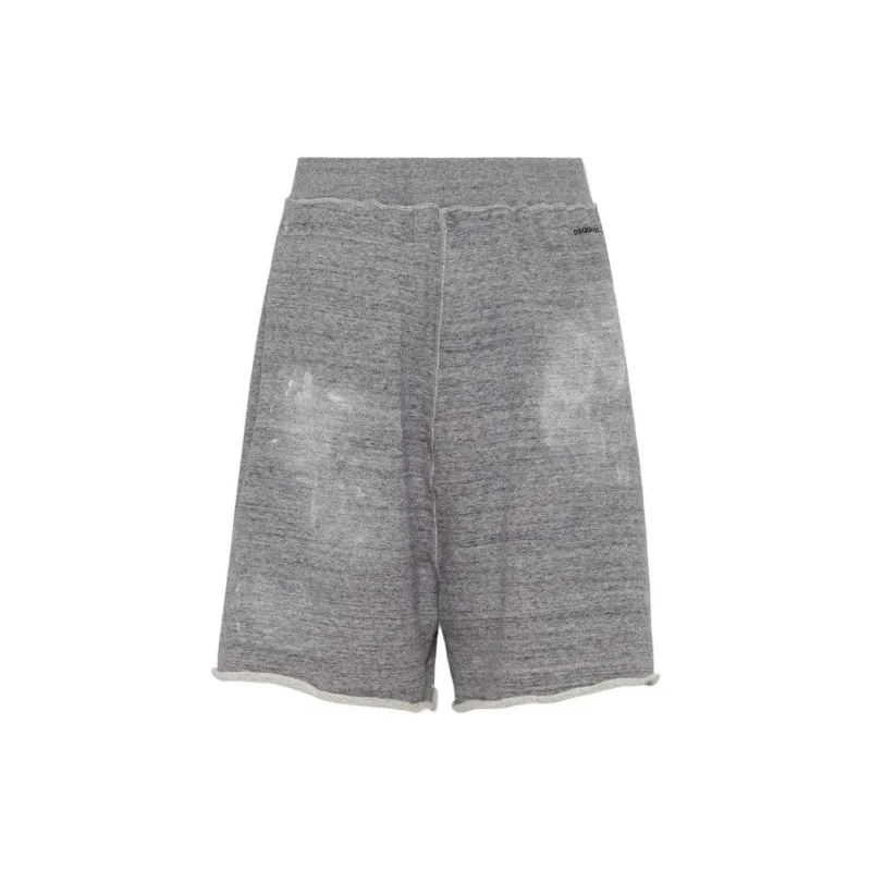 DSQUARED 2 Unbrushed Melange Fleece Shorts-1