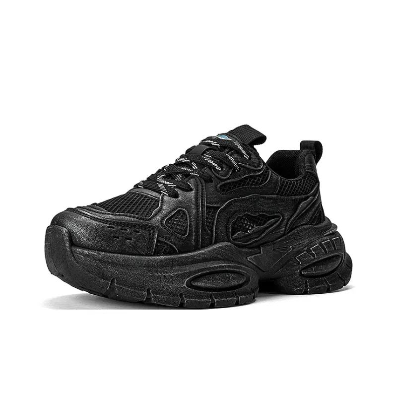 Pepe The Frog Chunky Sneakers Unisex Low Top Black-3