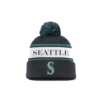 Nike Seattle Mariners Team Stripe Peak Men's Nike Mlb Cuffed Pom Beanie