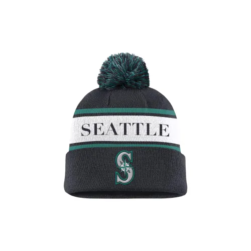 Nike Seattle Mariners Team Stripe Peak Men's Nike Mlb Cuffed Pom Beanie