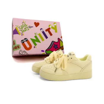 UNIITY Trendy And Stylish Height Enhancing Wear Resistant Lightweight Breathable Low Top Skateboard Shoes Women's