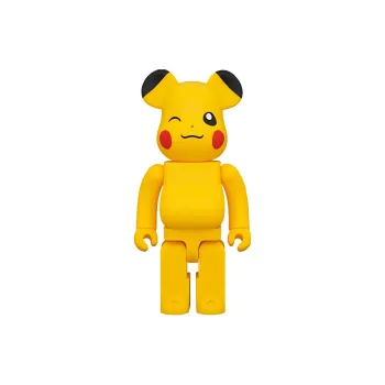 BE@RBRICK x Pokemon 400% Movie Animation Female Version Pikachu Yellow Trendy Figures 28cm