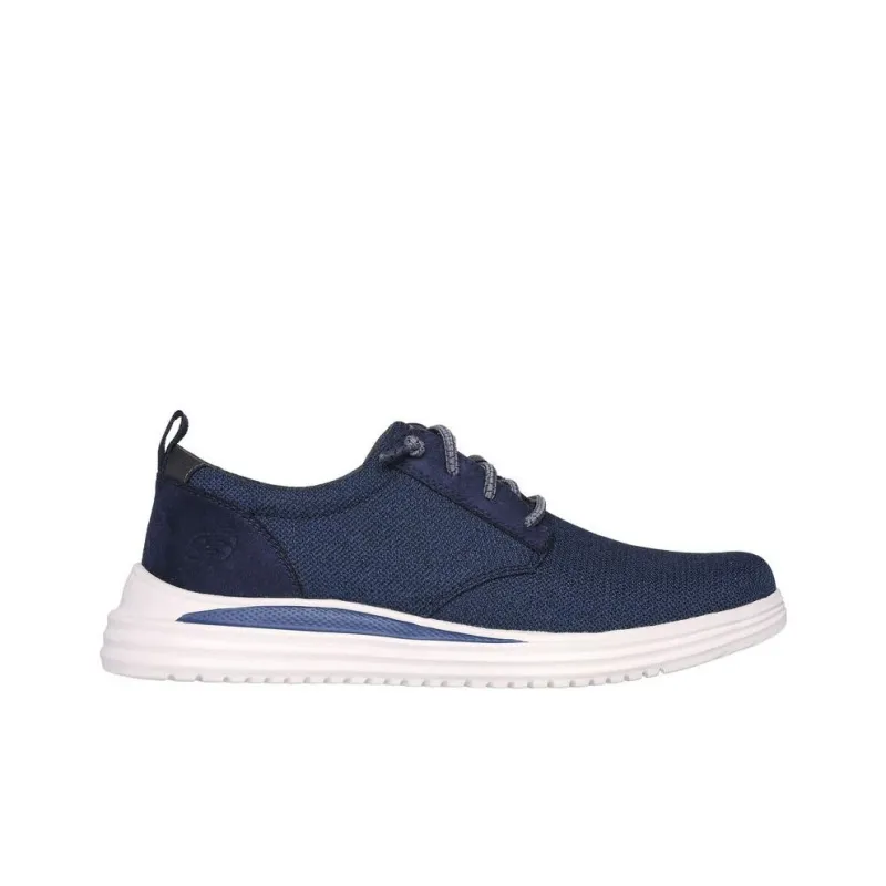 Skechers Proven Slip Resistant And Breathable Low Top Casual Shoes Men's Blue-1