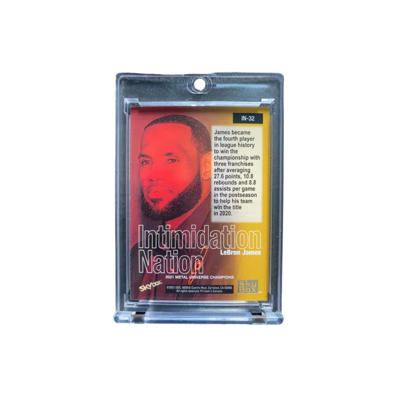 UPPER DECK James LeBron Player Card Extra Large Scale Gold Portrait Card Universal Acceptance Sports Cards 1 Pc-1