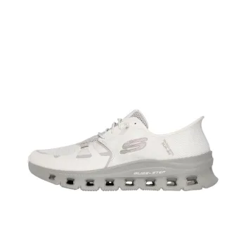Skechers Glide Step Anti Slip Wear Resistant Low Top Casual Shoes Men's Ecru