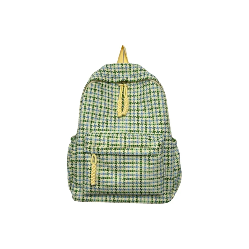 NX DOUGHNUT Nylon Fabric Backpack Women's Pink/Red/Khaki/Yellow/Green-13