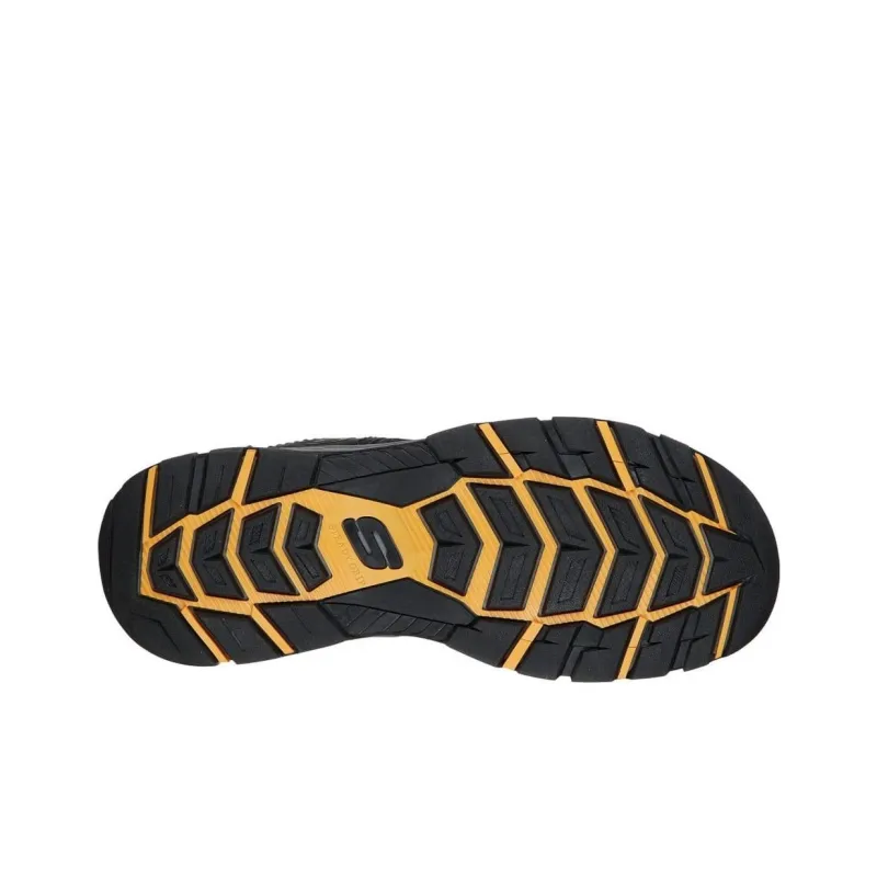 Skechers Relaxed Fit Beach Sandals Men's Black Yellow-4