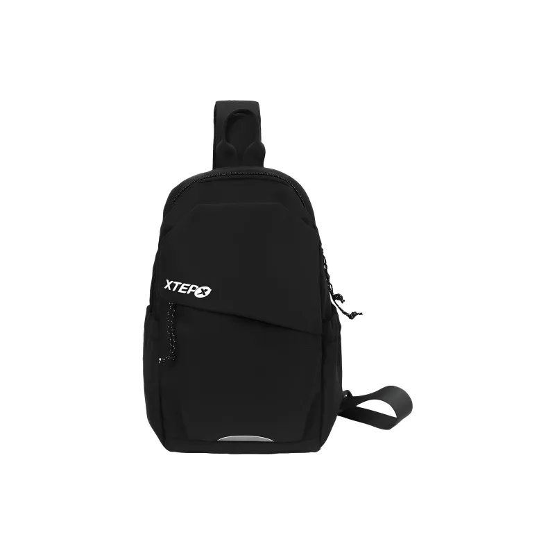 XTEP Oxford Sling Bag Regular Unisex Black/White-0