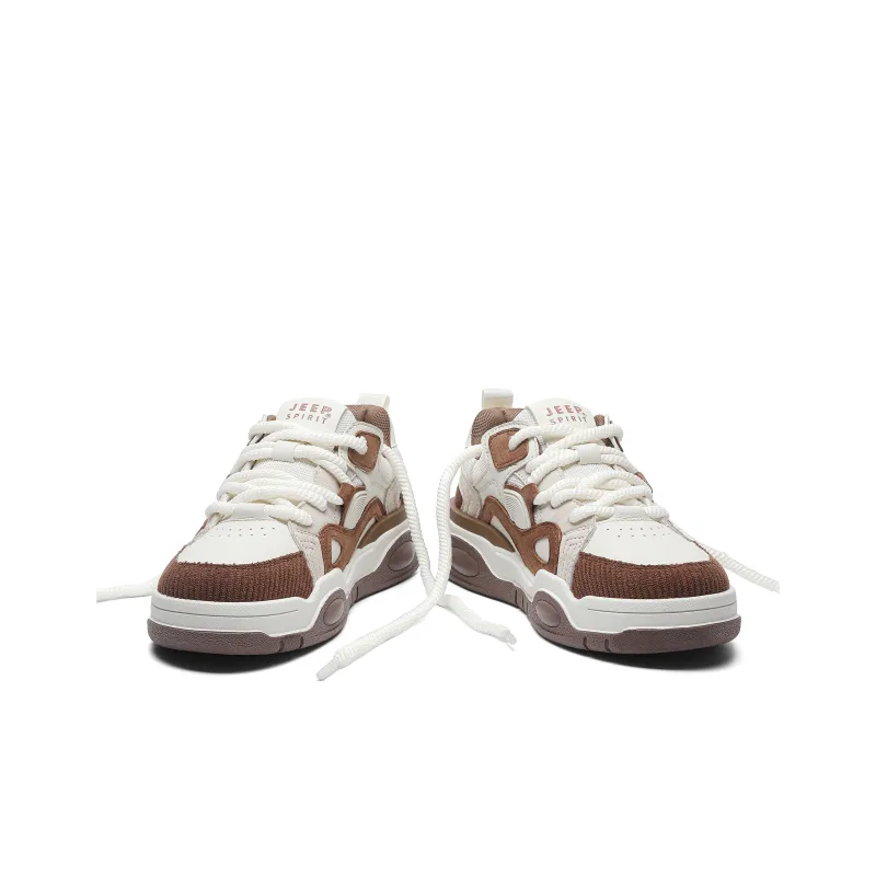 JEEP SPIRIT Skateboard Shoes Men Low Top Rusty Red-5