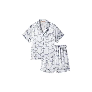 MB Pajama Set Men's Light Silver Gray