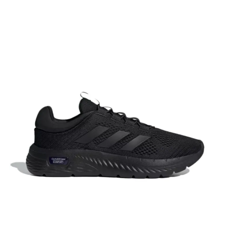 Adidas Cloudfoam Slip Resistant, Abrasion Resistant, Breathable Low Top Casual Running Shoes Men's Black-2