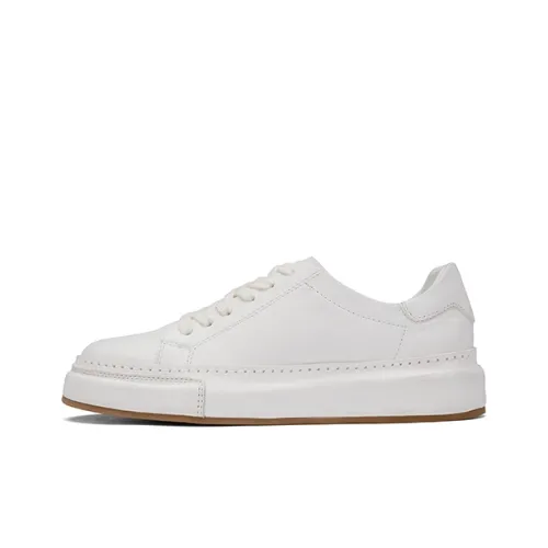 ZSBELLA Skateboard Shoes Women's Low-Top White