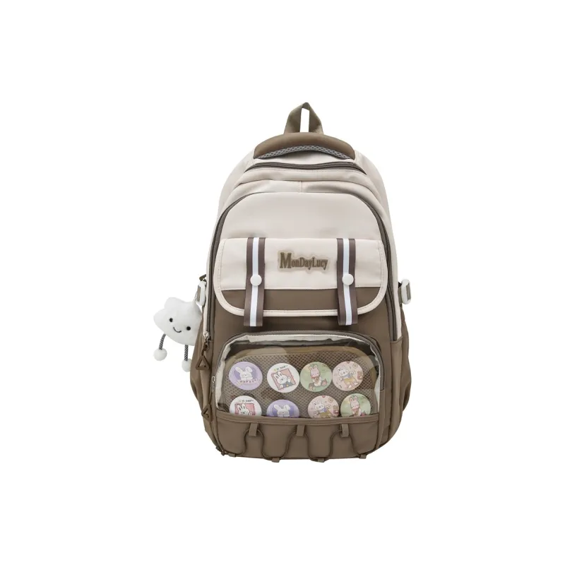 NX DOUGHNUT Nylon Backpack Women's Black/Pink/Burgundy/Blue/Khaki-15