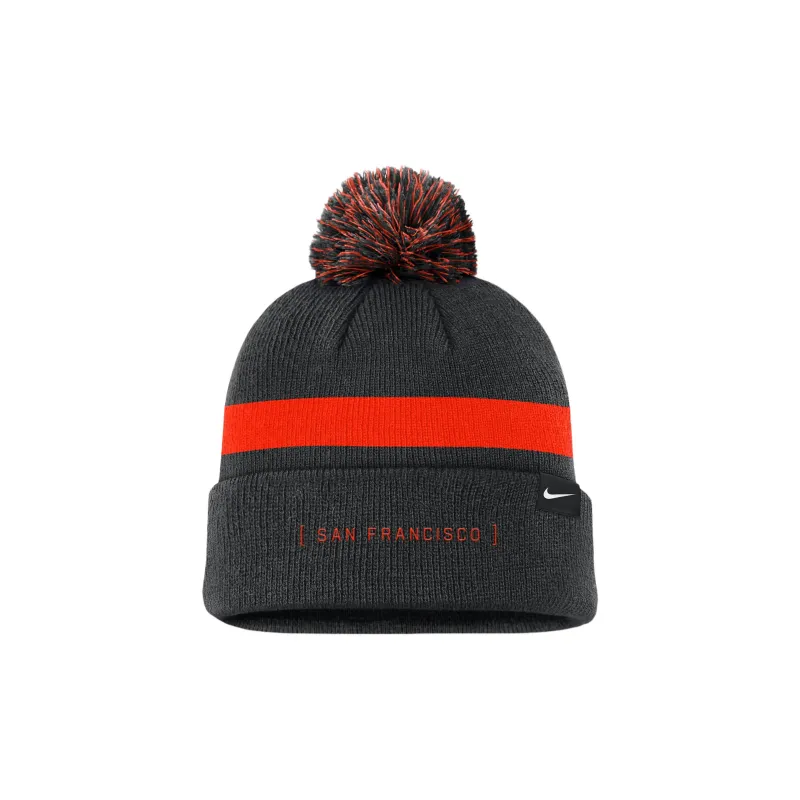 Nike San Francisco Giants Hometown Peak Men's Nike Mlb Cuffed Pom Beanie-1