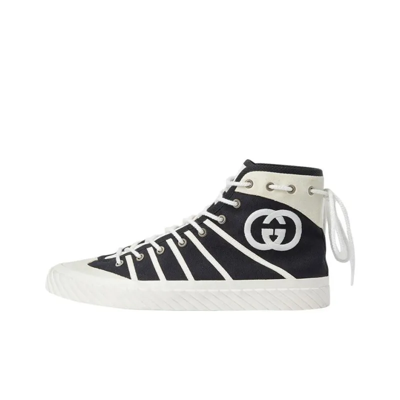 GUCCI Gg Tortuga High 'Black White'-0