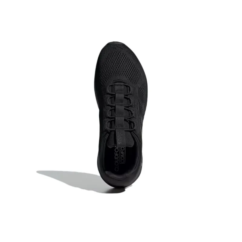 Adidas Cloudfoam Slip Resistant, Abrasion Resistant, Breathable Low Top Casual Running Shoes Men's Black-5