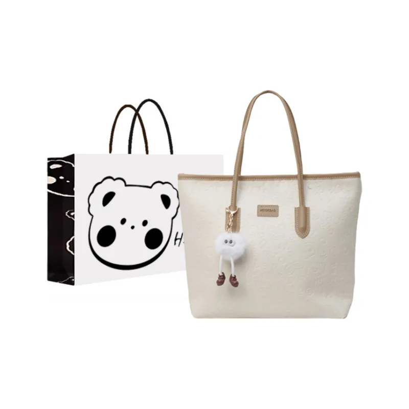 NX DOUGHNUT PU Shoulder Bag Women's Black/Khaki/Pink-65