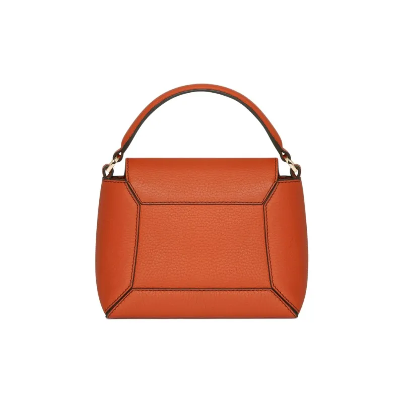 Strathberry Grained Calfskin Shoulder Bag Crossbody Bag Handbag Nano Women's Orange-2