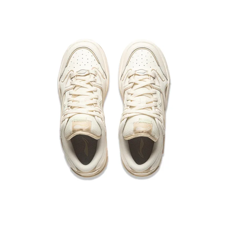LiNing Future Flow Cushioning Support Wear-Resistant Slip-Resistant Low-Top Casual Shoes Women's Beige Umber-3
