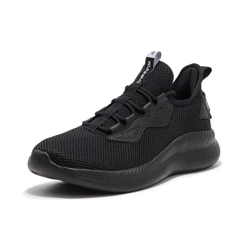 361° Breathable Low Top Casual Running Shoes Men's Obsidian Black-1