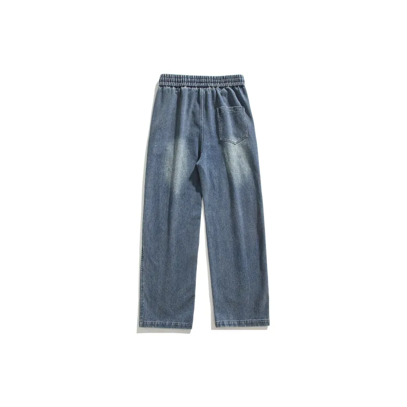 GOOSELIAR Casual Denim Pants Unisex-5