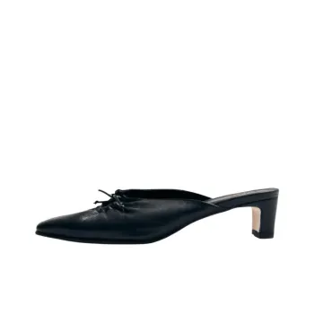ALOHAS Closed Toe Slippers 5cm Women's Black
