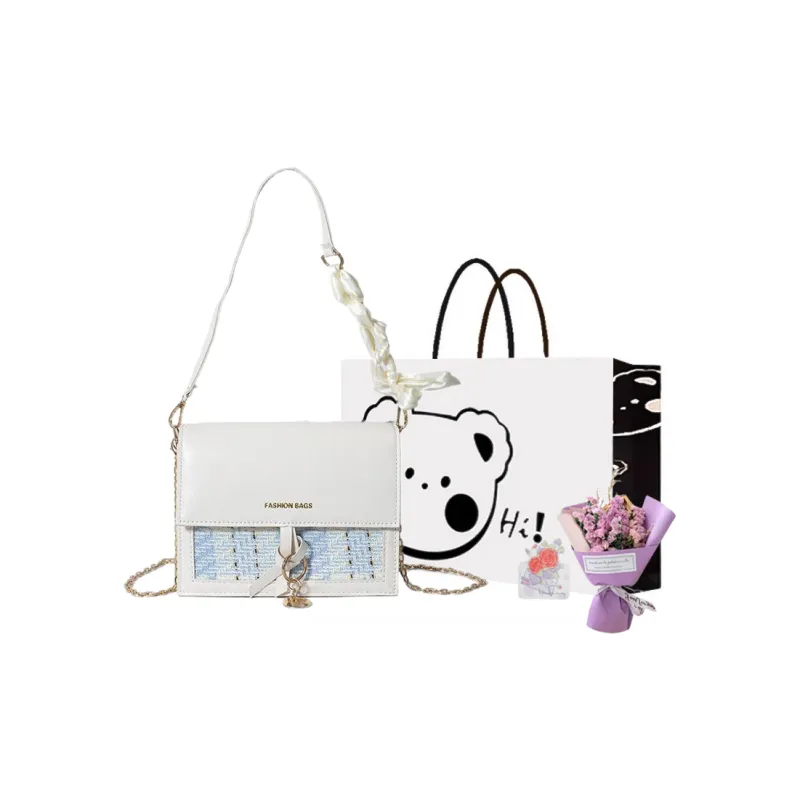 NX DOUGHNUT PU Crossbody Bag Shoulder Bag Regular Women's White/Black-8
