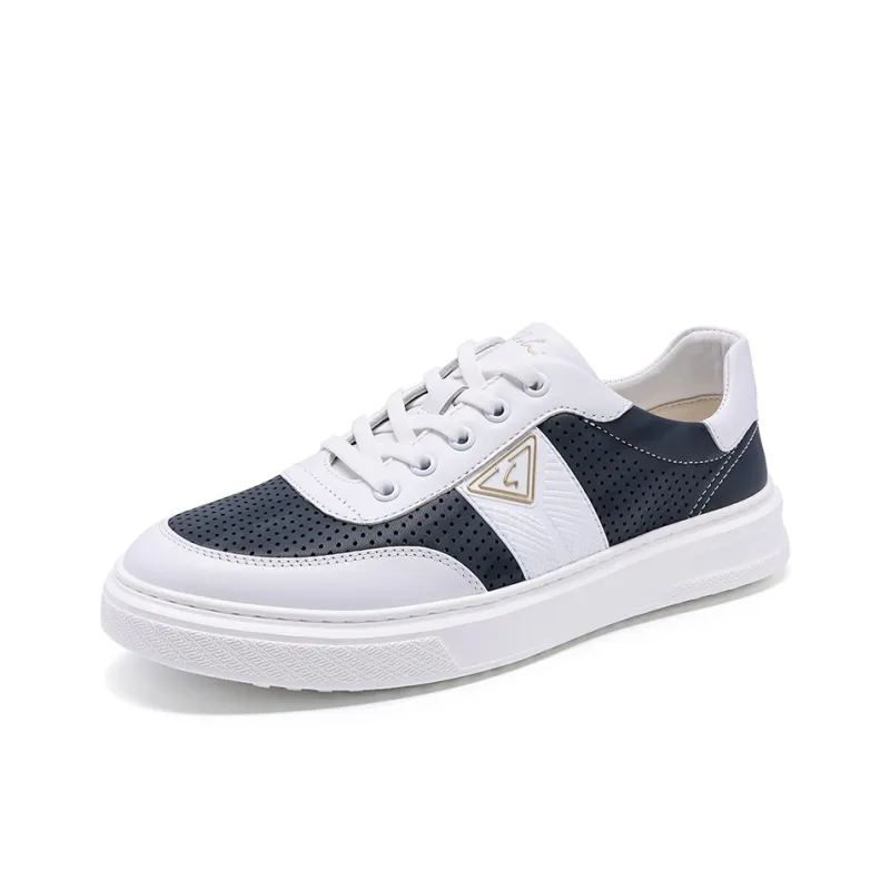 Satchi Breathable Wear Resistant Cushioning Low Top Casual Shoes Men's Black White-1