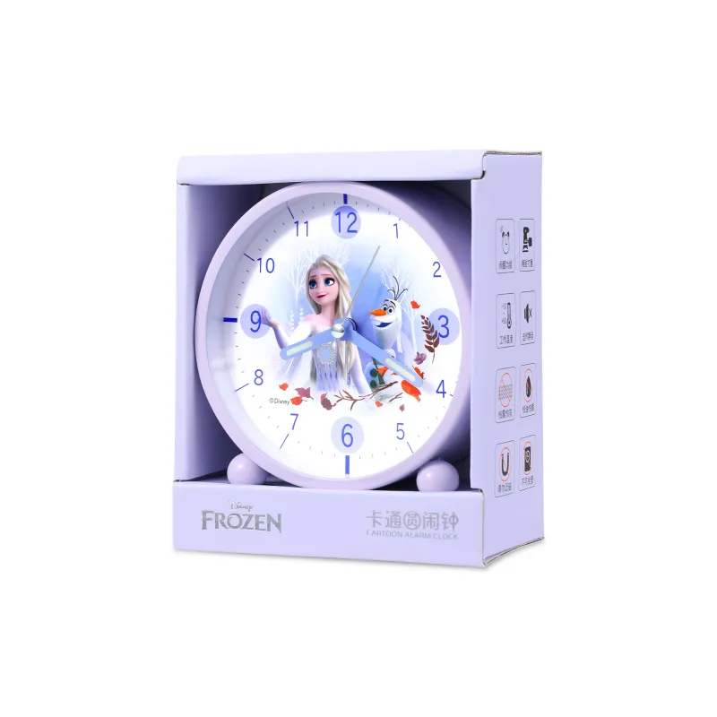 Disney Strawberry Bear Series Sweeping Seconds Movement PC Student-Specific Analog Alarm Clock Kids' Purple/Pink-2