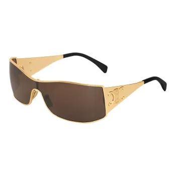 CELINE Triomphe Metal Racer Sunglasses In Metal