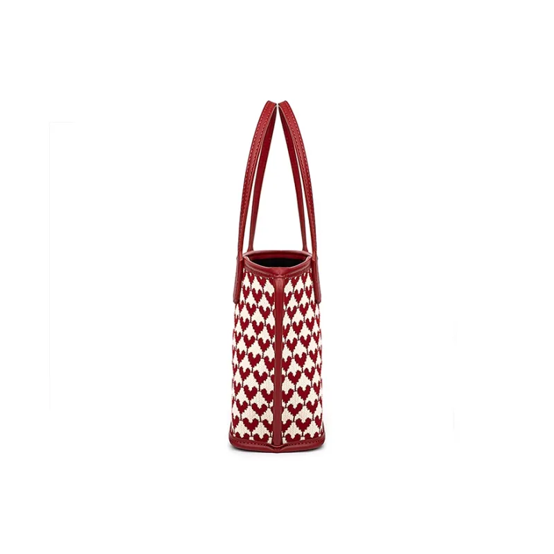 Vigno Synthetic Leather Woolen Handbag Combo Bag Regular Women's Red-9