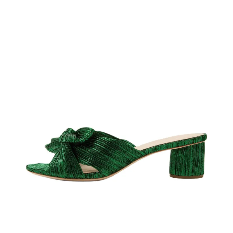 Loeffler Randall Slide Slippers 5cm Women's Green-0