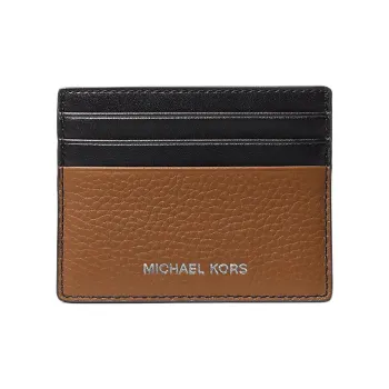 MICHAEL KORS MK Cooper Pebble Leather Card Holder Regular Men's Brown