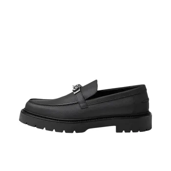 HERMES Lcone Loafers Women's Black