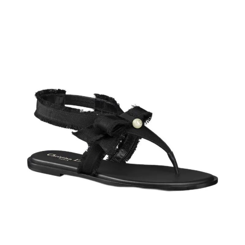 DIOR Adiorable One Strap Sandals Women's Black-2