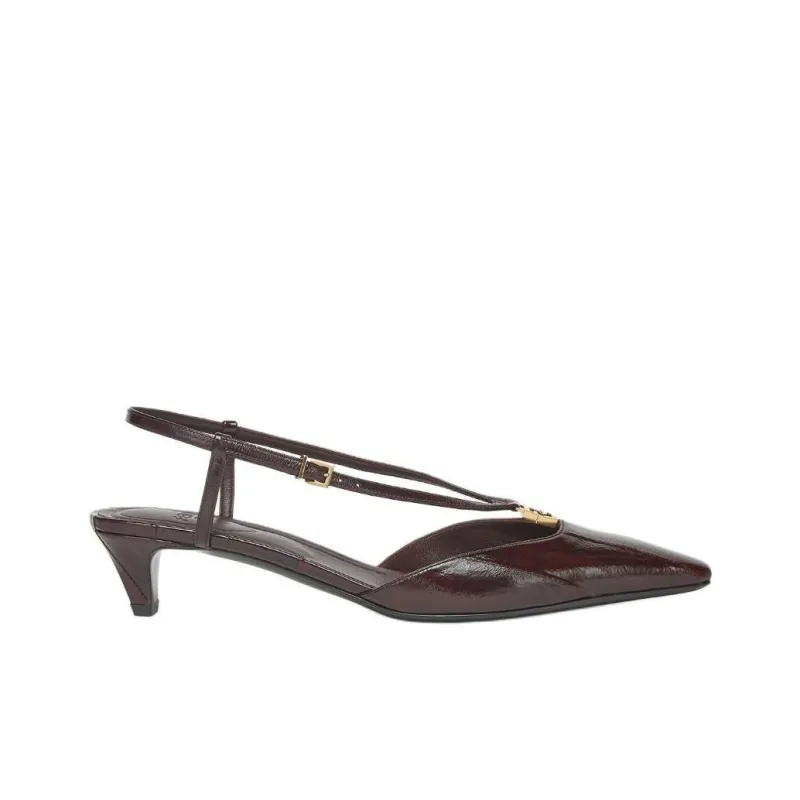 FENDI FFold High Heels Women's Brown-1