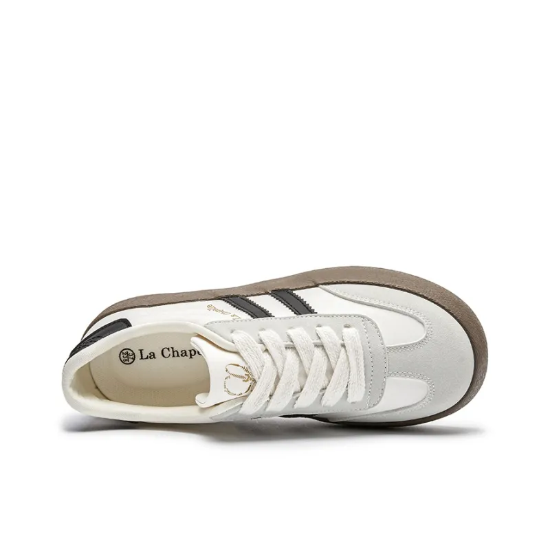 La Chapelle Abrasion Resistant Height Increasing Low Top Skateboard Shoes Women's-2