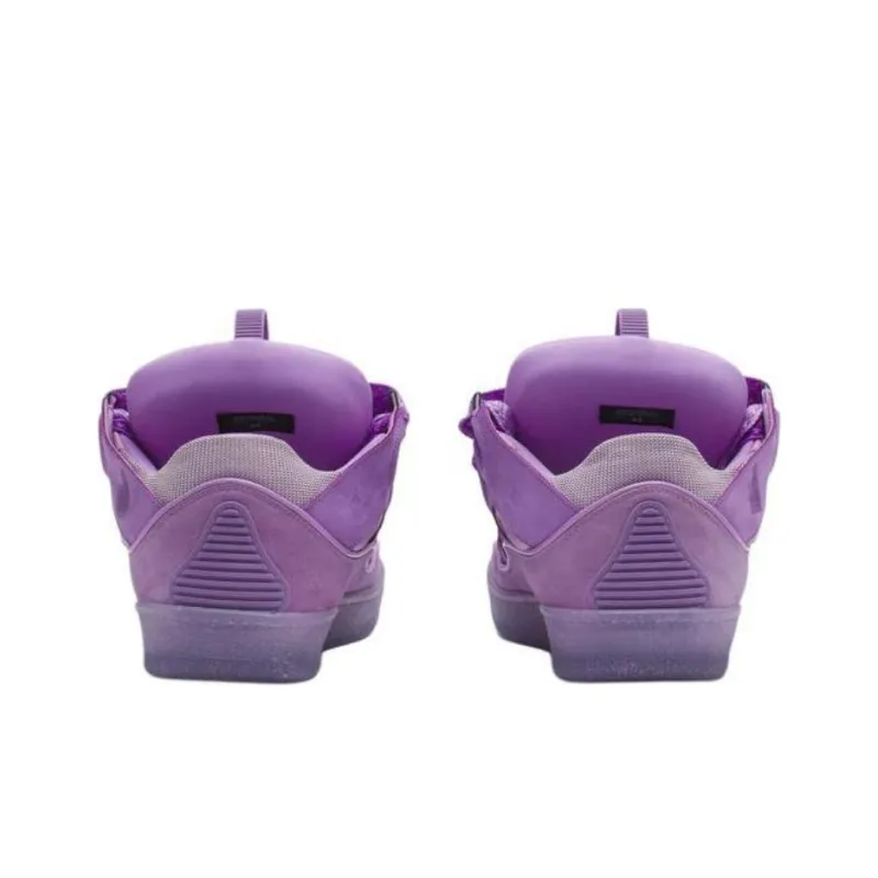 Lanvin Curb Low Top Skateboard Shoes Men's Light Purple-3