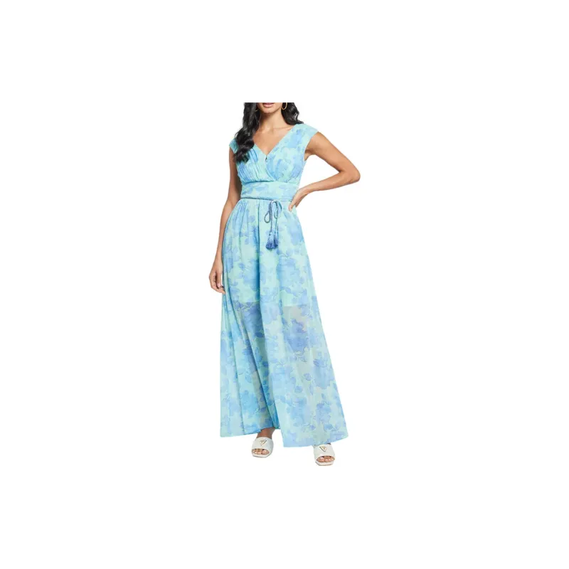 GUESS Sleeveless Dress Women's Blue-1