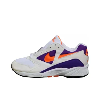 Nike Air Icarus Anti-Slip Wear-Resistant Low-Top Basketball Shoes Unisex White Orange Purple
